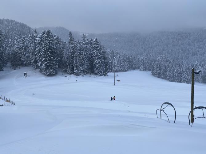 La neige est là