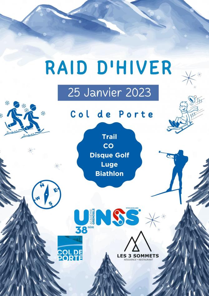 Raid Hiver UNSS 38 le 25 janvier