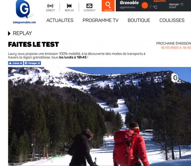 Télégrenoble a testé les raquettes au Col de Porte !