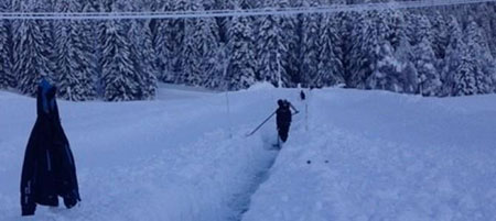 le Col sous 1 mètre de neige!